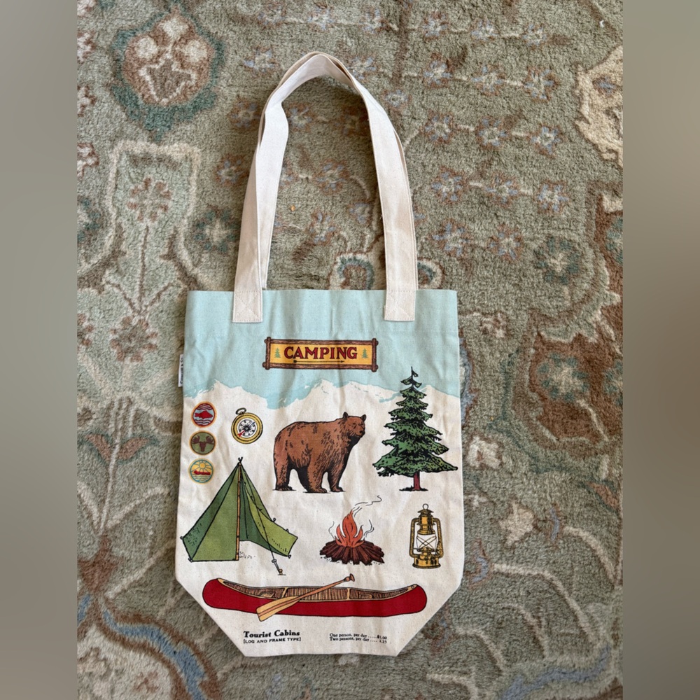 Camping Themed Tote Bag